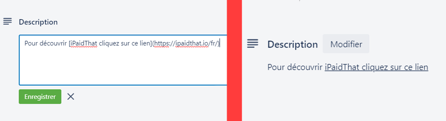 mettre un lien sous trello